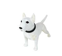 ThisToffGuys 8.7" Realistic Bull Terrier Figurine, Faux Dog Statue, Handcrafted Home Decor(White)