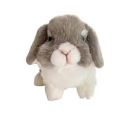 ThisToffGuys 8.7" Realistic Lop Rabbit Plush Toy, Soft Lop-Eared Bunny Stuffed Animal with Weighted Bottom(Holland Lop)