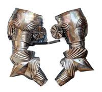 ThisToffGuys European Gothic Pauldron & Arm Armour Set, Wearable Steel Shoulder & Arm Guards, Customisable Medieval Plate Armour for Aketon