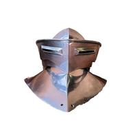 ThisToffGuys Late 15th Century Sallet Helmet - Wearable Plate Armour with Double Eye Slits & Gorget - Knight's Neck & Head