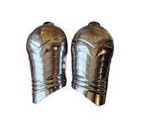 ThisToffGuys Medieval European Gothic Pauldrons - Extended Knight Plate Armour Shoulder - Wearable & Articulated for Reenactment & LARP (Pair)