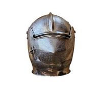 ThisToffGuys Medieval Milanese Armet Close Helmet, Engraved Stainless Steel Knight Armour, Wearable European Historical Combat Helm