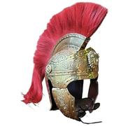 ThisToffGuys Roman Praetorian/Centurion Helmet - Classical Era Wearable Brass-Tone Helmet with Hinged Cheek Guards - for Reenactment &