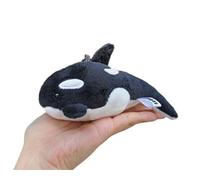ThisToffGuys Simulation Cute Killer Whale Plush Doll Little Toy Key Lian Marine Animal Pendant Gift For Boys And Girls