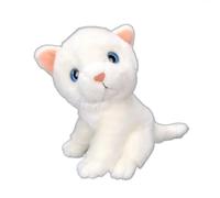 ThisToffGuys Simulation Cute Plush Toy Pet Doll Kitten Soft And Gift(White)