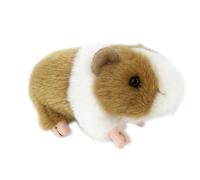 ThisToffGuys Simulation PP Cotton Cute Little Guinea Pig Plush Doll Hamster Plush Toy 's Early Education Gift Home Decoration(Cavia porcellus)(Brown and white)