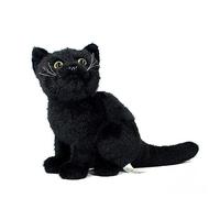 ThisToffGuys Simulation White Black Doll Cute Short Haired Pastoral Plush Toy(Black)