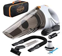 ThisWorx Car Vacuum Cleaner - Portable Handheld Vacuum Cleaner w/Strong Suction - 12V, 4.8m Cord & Bag 5 Attachments - Car Hoover Detailing Kit Essentials for Travel, RV Camper