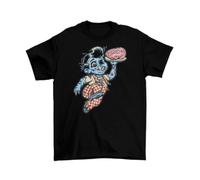 thjbd5se Big Boy Zombie T-Shirt Unisex Cotton Adult Funny Restaurant Food Halloween Black 3XL