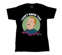 thjbd5se King of The Hill Adult T-Shirt - Bobby I 't Know You That's My Purse Black S