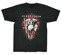 thjbd5se Sleep Token The Love You Want Skeleton T-Shirt Black Medium Large Black M