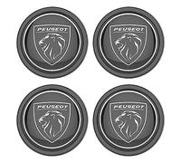THJKCVSD 4Pcs Car Hub Centre Caps, for Peugeot gt gti gtline 508 5008 3008 208 2008 308 Wheel Centre Caps Waterproof DustProof Wear Resistant Anti Rust,C