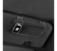 THJKCVSD Car Glasses Case Glasses Holders, for Peugeot 208 Hatchback 2019 2020 2021 2022 2023,Sun Eyeglass Hanger Clip, Ticket Card Clip Eyeglasses Mount,Car Interior Accessories,A