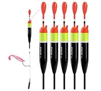 THKFISH Fishing Bobbers and Floats - Slip Bobbers for Crappie Fishing - Balsa Floats, 1/2oz (4.13"X0.75"X7.87") - 5PCS