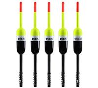 THKFISH Fishing Bobbers Fishing Floats and Bobbers Slip Bobbers for Fishing Balsa Floats Crappie Fishing Bobbers (4.2cmX1.5cmX13.8cm) 5pcs