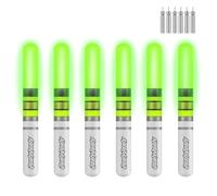 THKFISH Fishing Glow Sticks, 6 Pieces LED Glow Sticks for Fishing with Batteries, Night Fishing Light Up Fishing Bobbers Floats and Rods Tips
