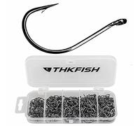 THKFISH Fishing Hooks Fishing Tackle Split Shot Hooks Drop Shot Hooks Wacky Worm Fish Hooks Freshwater B Style-250pcs