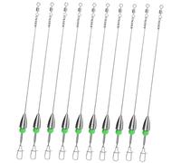 THKFISH Fishing Weights Bullet-Weights Carolina Ready Rigs Pre Rigged Carolina Rigs 1/4oz 10pcs