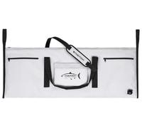 THKFISH Insulated Fish Cooler Bag, 40x16in Fish Kill Bag for Caught Fish, Portable Waterproof Insulated Fishing Bags Keeps Ice Cold Over 24 Hours (White-Black, 48 * 18IN)