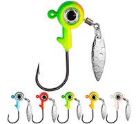 THKFISH Jig Heads for Fishing Lures Crappie Jigs Fishing Hooks for Fishing Crappie Lures Fishing Jigs for Freshwater 20pcs, 5g