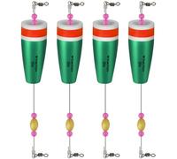 THKFISH Popping Cork Trout Float Rig - Weighted Bobbers for Saltwater Fishing - 4PCS GREEN 28g