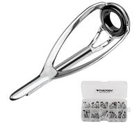 THKFISH Rod Tip Repair Kit 50pcs Rod Tips Fishing Rod Tips Replacement Kit Pole Tip Repair Kit with Box 10 Sizes B-SILVER