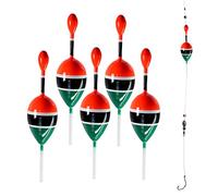 THKFISH Slip Bobbers - Balsa Wood Fishing Floats Set For Pike Perch Bass - 1/6 oz x 5Pcs