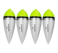 THKFISH Slip Floats, 4 Pieces Balsa Wood Fishing Floats Set, Float Fishing, Light Floats, Trout Floats, Pike Float, Fishing Accessories Floats for Saltwater and Freshwater, Waggler Floats, 7/10/12 cm
