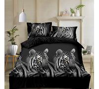 THL 3d Design Printed 4 Piece Complete Bedding Set Duvet Quilt Cover Fitted Sheet Pillowcase (354, Double)