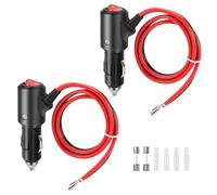 Thlevel 12V Plug with Lead Car Cigarette Lighter Extension Cable 14AWG 55CM