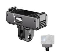 Thlevel Foldable 2-Prong Magnetic Quick Release Mount with Mechanical Lock & 360° Rotation for DJI Osmo Action 6/Osmo Nano, Aluminum Base with 1/4" Thread, Action Camera Adapter