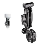Thlevel Heavy Duty Motorcycle Bike Handlebar Camera Mount System for DJI Action 5 Pro/4/3 & Osmo 360, Magnetic Base with Anti-Drop Lock, Anti-Theft Super Clamp, Shock Absorption, 12-45mm Bar Fit