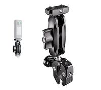 Thlevel Heavy Duty Motorcycle Bike Handlebar Camera Mount System for Insta360 X5/X4 Air/Ace Series, Magnetic Base with Anti-Drop Lock, Anti-Theft Super Clamp, Shock Absorption, 12-45mm Bar Fit