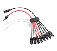 Thlevel Y Solar Branch Parallel Connector 2 to 8 Photovoltaic Connectors Adapter Panel Cables Splitter 30A DC1500V Cable Extension 50CM 4 mm²-6 mm²