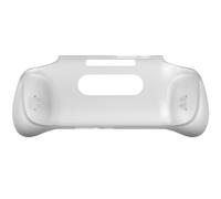 THLMT Grip Case Compatible for Retroid Pocket 5, Game Console TPU Grip Carrying Stand Holder Protective Grip Housing Shell Skin Handheld Gaming Bracket Case Accessories (White)