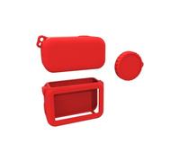 THLMT Silicone Case Compatible for OSMO Nano, Camera Body Cover Housing Shell Action Camera Frame Protector Sports Cam Sleeve Guard with Lens Cap Accessory(Case Only) (red)