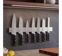 THMINS 50 cm Magnetic Knife Strips, Magnetic Knife Holder, Magnetic Knife Storage Strip, Knife Holder, Knife Rack, Knife Strip, Kitchen Utensil Holder, Tool Holder,Silver