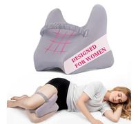 THMINS Knee Pillow for Women, Knee Pillow for Sleeping on Side with Elastic Straps,Support for Thighs and Knees,Comfortable Fit, Relaxing Sleep