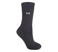 THMO - 1 Pair Ladies Thick Winter Warm Thermal Socks with Comfort Top & Smooth Toe Seam (4-8 uk, 35 Grey)
