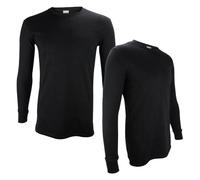 THMO 2 Pack Mens Thermal Tops Long Sleeve Warm Winter Fleece Lined Base Layer Underwear Top