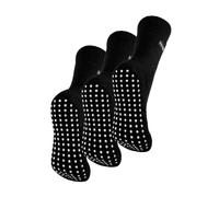 THMO 3 Pair Multipack Womens Fleece Slipper Socks Breathable Crew Indoor Thermal Socks with Grip