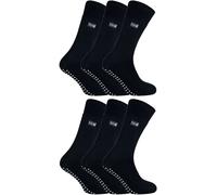 THMO 6 Pairs Mens Fleece Lined Slipper Socks - - Size: 6-8