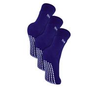 THMO Boy's 1 Pack Indoor Thermal Slipper Socks with Grips in Navy | Size: 4-6 Years THMO Navy 4-6 Years