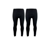 THMO Boy's 2 Pack Thermal Bottoms | Winter Base Layer Thermal Underwear Bottoms in Black | Size: 12-13 Years THMO Black 12-13 Years
