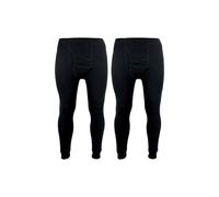THMO Boy's 2 Pack Thermal Bottoms | Winter Base Layer Thermal Underwear Bottoms in Black | Size: 3-4 Years THMO Black 3-4 Years
