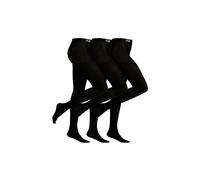 THMO Girl's Winter School Tights: 3-Pack Black Thermal Footed Tights | Size: 11-12 Years THMO Black 11-12 Years