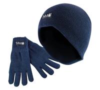THMO Kids Thinsulate Hat & Gloves Winter Set - XL - Navy