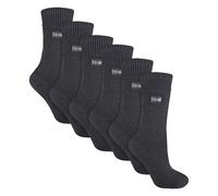 THMO Ladies Thick Winter Thermal Socks with Seamless Toe (Multipack Options) - 4-8 UK - Grey - 6 Pack