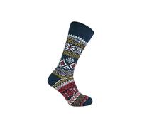 THMO Men's 1 Pack Vintage Nordic Thermal Thick Wool Blend Socks in Navy | Size: 6-11 THMO Navy 6-11
