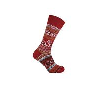 THMO Men's 1 Pack Vintage Nordic Thermal Thick Wool Blend Socks in Red | Size: 6-11 THMO Red 6-11